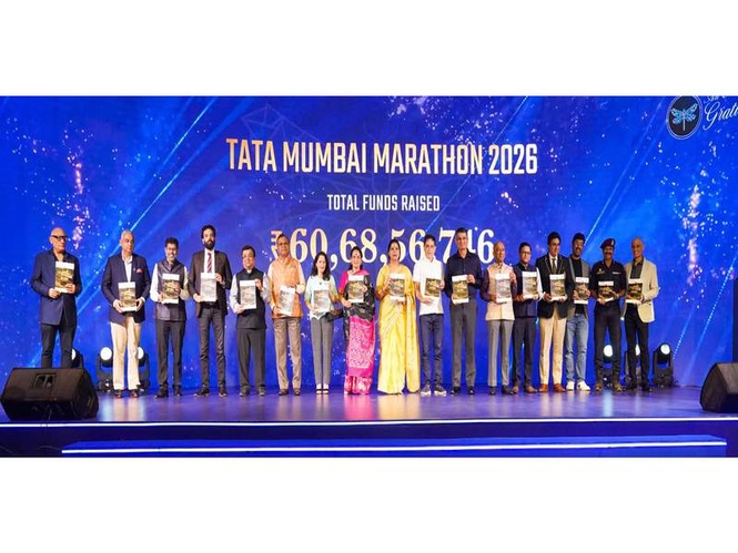 Image from: An evening of gratitude honours collective spirit powering Tata Mumbai Marathon 2026