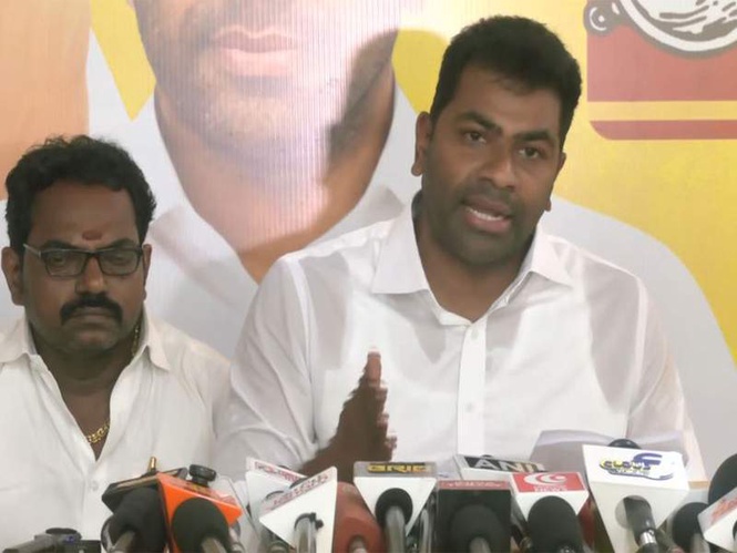 Image from: "Widespread anger against DMK govt...": TVK's Aadhav Arjuna alleges curruption, misuse of power within party