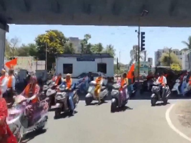 Image from: TCS asks employees at Nashik office to work from home for safety reasons, women's organisations hold protest