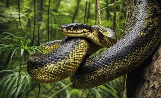 Image from: Scientists Discovered A Fossil Showing That Anacondas Kept A Massive Size For 12 Million Years