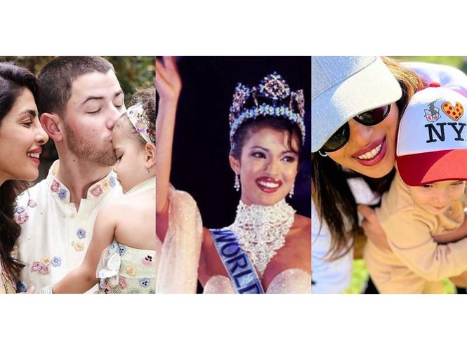 Image from: "My life changed when I was crowned at 18": Priyanka Chopra revisits Miss World, motherhood memories in viral trend post