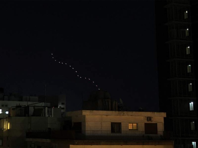 Image from: Fireworks, celebratory gunfire light up Beirut as ceasefire comes into force