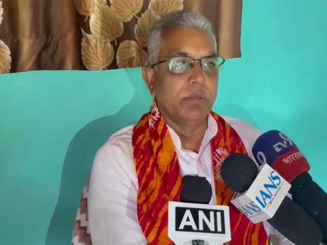 Image from: "Country will not forgive those who oppose Bill for women's reservation": BJP leader Dilip Ghosh