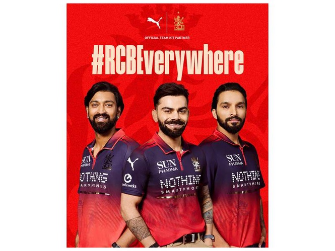 Image from: Virat Kohli, Rajat Patidar, viral Kumbh Mela fan headline RCB's new fandom campaign