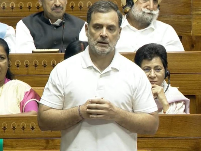 Image from: Bills to implement women's quota an attempt to change India's electoral map, nothing to do with empowerment: Rahul Gandhi