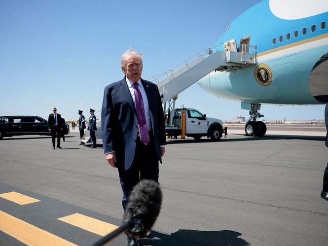 Image from: US President Trump reiterates optimism on Iran talks, says blockade will end when "agreement is signed"