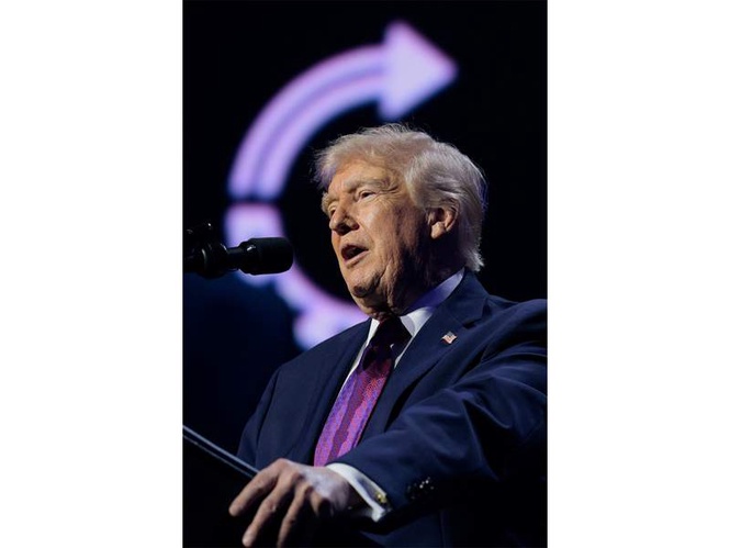 Image from: US President Trump says Iran deal to remain under blockade until "100% complete and fully signed"