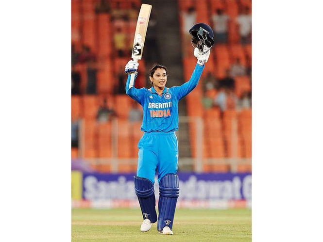 Image from: Smriti Mandhana breaks Rohit Sharma's record to become India's leading run-scorer in T20Is