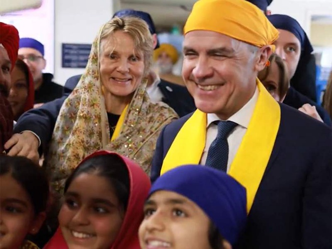 Image from: Canadian PM Mark Carney visits gurudwara on occasion of 'Sikh Heritage Month'