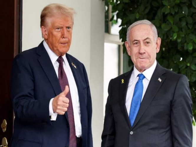 Image from: Trump calls Israel "great ally" that "knows how to win" in robust show of support