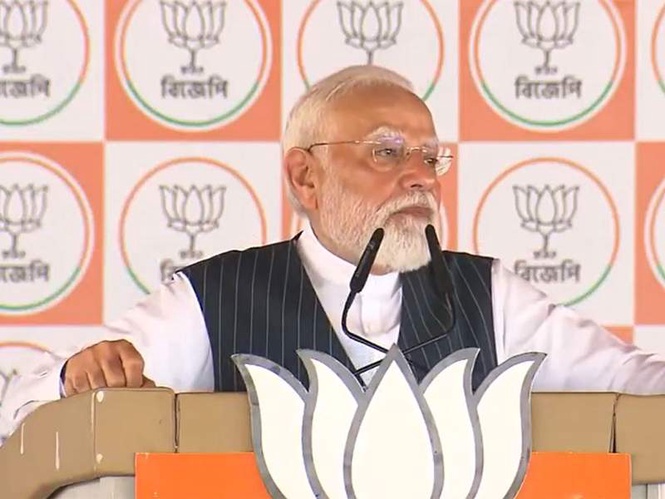 Image from: "Last chance to surrender before April 29": PM Modi warns TMC "goons, syndicates" at West Bengal rally