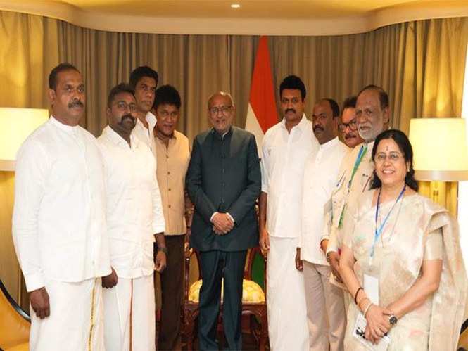 Image from: Bilateral bonds: VP CP Radhakrishnan meets Tamil leaders in Sri Lanka; aid package praised