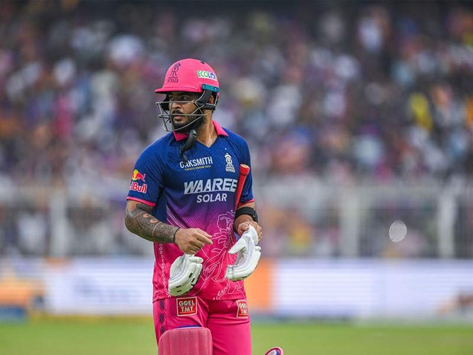 Image from: Riyan Parag admits RR fell "well under par" after loss to KKR