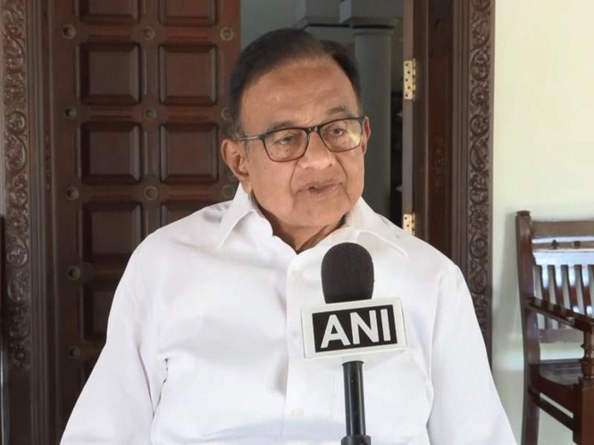 Image from: "Door firmly closed to BJP": Senior Congress leader P Chidambaram confident of "comfortable majority" in Tamil Nadu polls
