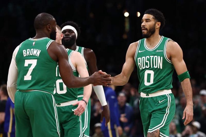 Image from: Jayson Tatum and Jaylen Brown achieve milestone only shared with NBA’s greatest duos