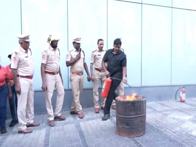 Image from: Fire safety awareness drive held in Andhra Pradesh, mock drill conducted in Vijayawada