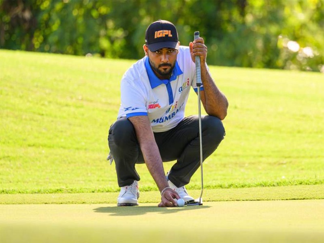 Image from: IGPL Congo: Tushar Pannu, rookie pro Mannat share lead