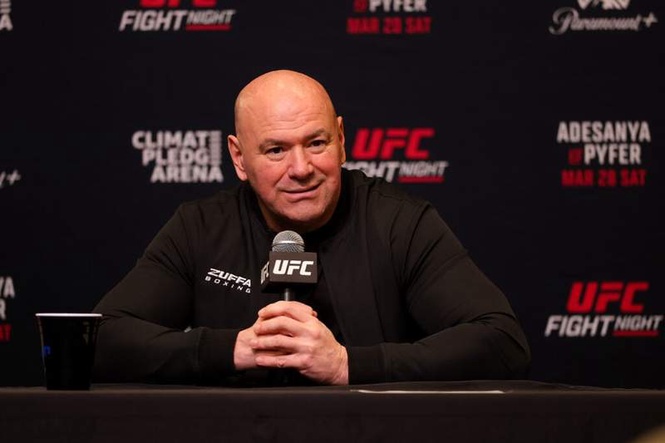 Image from: Dana White sends message to Brock Lesnar after WWE legend retires at WrestleMania