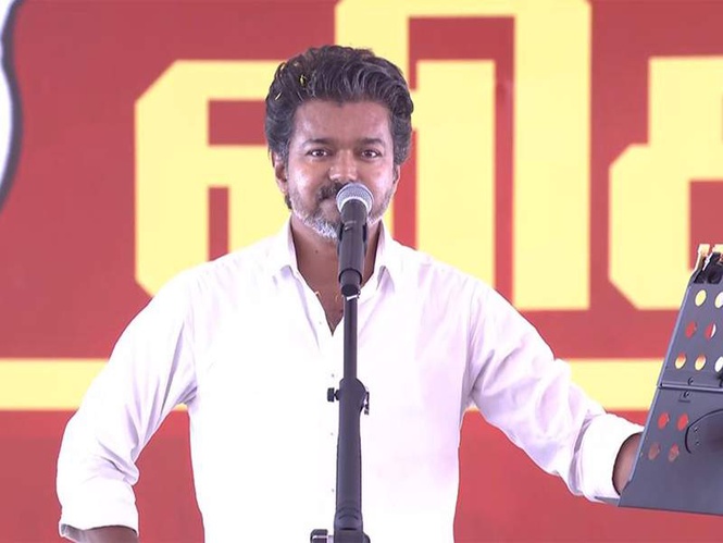 Image from: "Underground deal between DMK, BJP:" TVK Chief Vijay on final day of Tamil Nadu 2026 Assembly poll campaign
