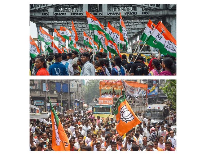 Image from: Campaign ends for first phase of assembly polls in West Bengal, political parties give last push