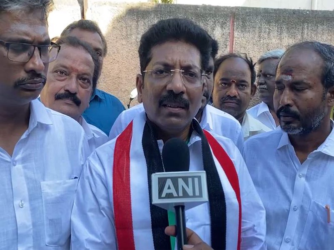 Image from: "People-friendly AIADMK will bag massive win": P Saravanan casts vote in North Madurai