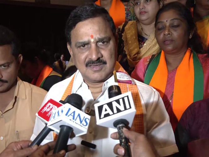 Image from: Union MoS Srinivasa Varma accuses opposition of blocking women's reservation