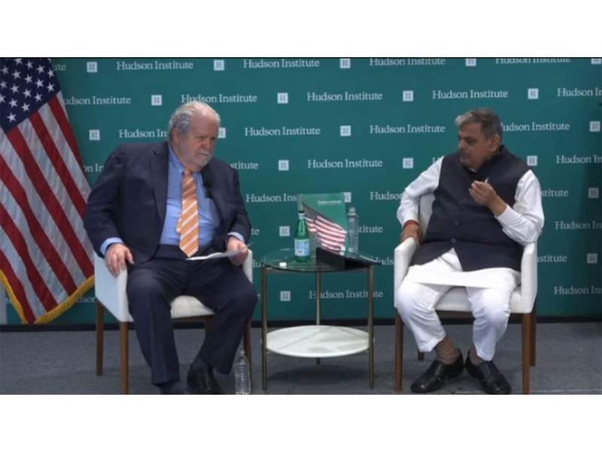 Image from: "Hindus are not supremacist...have nothing to apologise for": RSS General Secretary Hosabale in US