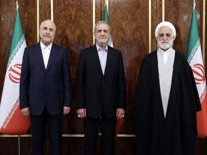 Image from: "One God, one leader, one nation," Iran's top leadership projects united front after Trump claims divisions