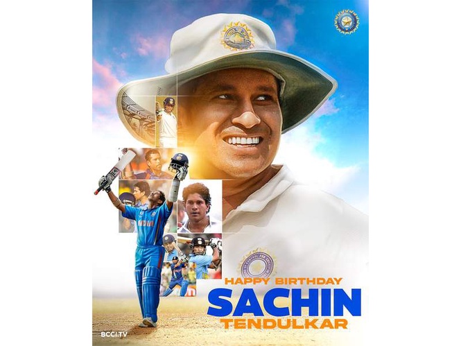 Image from: BCCI extends wishes to Sachin Tendulkar on his 53rd birthday