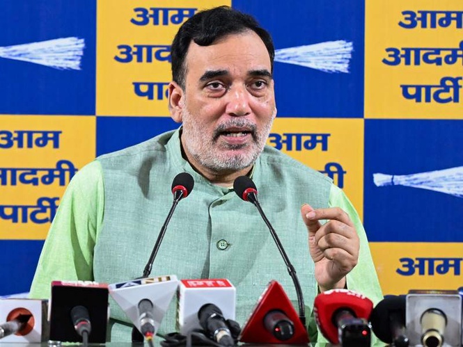 Image from: Gujarat local body polls: AAP candidate injured in firing incident, Gopal Rai slams BJP