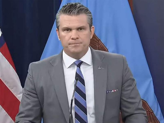 Image from: US Secretary of War Pete Hegseth calls Iran conflict "a gift to the world"