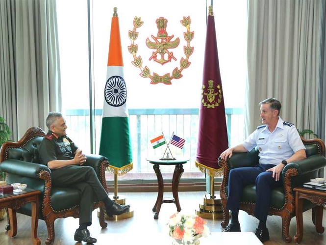 Image from: CDS Gen Chauhan shares resolve to expand bilateral engagements with US Commander