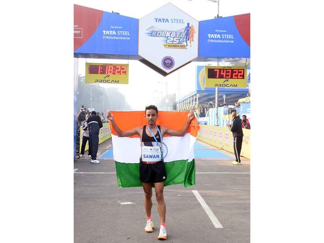 Image from: Sawan Barwal eyes LA 2028 after record-breaking marathon debut