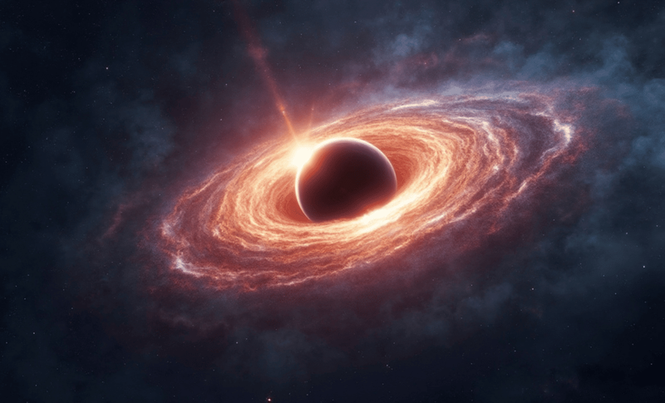 Image from: This Ancient Black Hole Is So Massive It May Be Breaking Its Own Galaxy