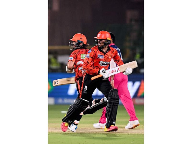 Image from: RR vs SRH: Kishan feels "best yet to come" as a batter; Abhishek reflects on win, skipper Cummins' experience