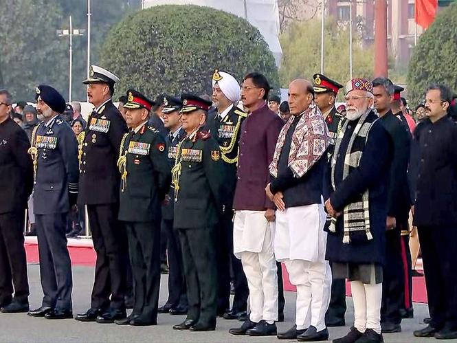 Image from: "Showcases diverse musical traditions with different bands": PM Modi says 'Beating Retreat' ceremony music now available on WAVES OTT