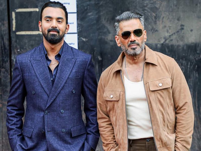 Image from: Suniel Shetty hails son-in-law KL Rahul's smashing knock during PBKS clash