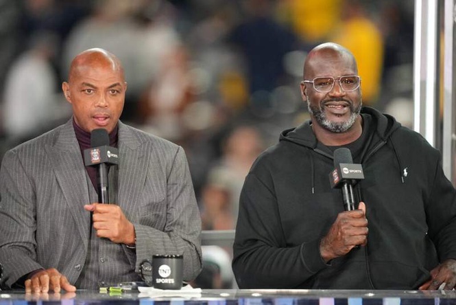 Image from: Barkley and Shaq clash over McDaniels layup that sparked a brawl in Wolves vs Nuggets