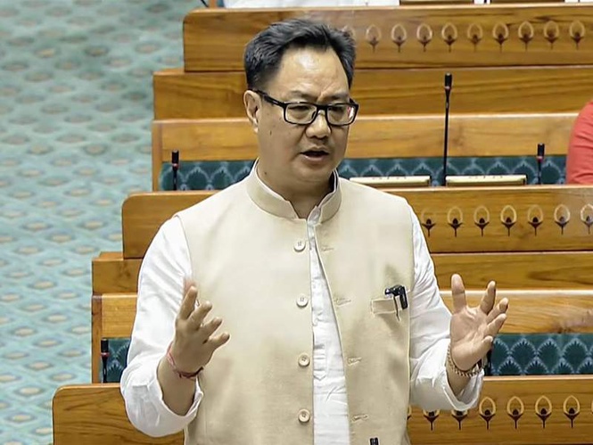 Image from: "Welcome to nation-building NDA, goodbye to INDI Alliance": Kiren Rijiju on AAP MPs joining BJP