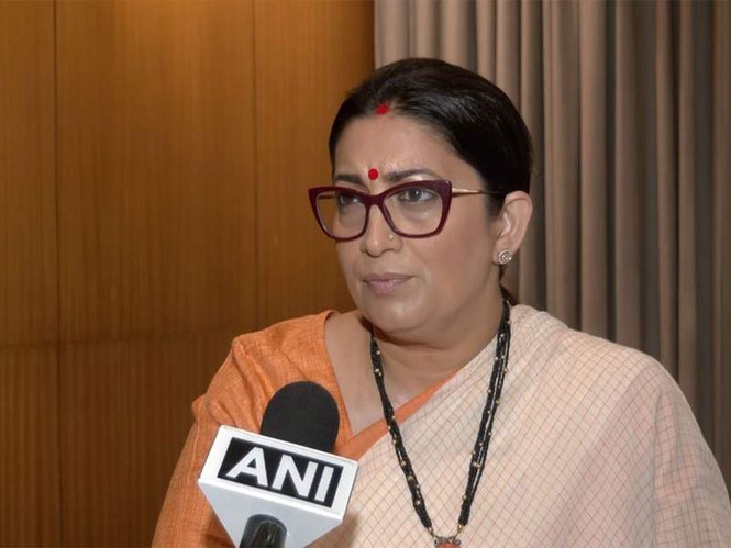 Image from: BJP's Smriti Irani attacks TMC, calls corruption and law-and-order issues 'Trinamool culture'