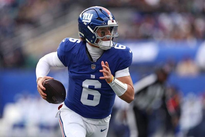 Image from: Betting on Jaxson Dart: Giants’ draft plan sends Kayvon Thibodeaux a loud wake-up call
