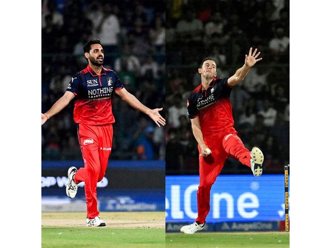 Image from: From 500-plus to 75: RCB unleashes 'powerplay from hell'; Josh, Bhuvi bring respite for bleeding bowlers