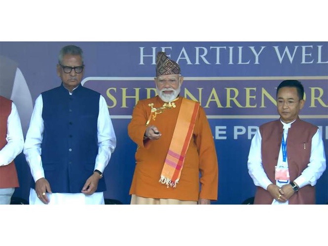 Image from: Sikkim: PM Modi inaugurates, lays foundation stone of development projects worth Rs 4,000 Cr