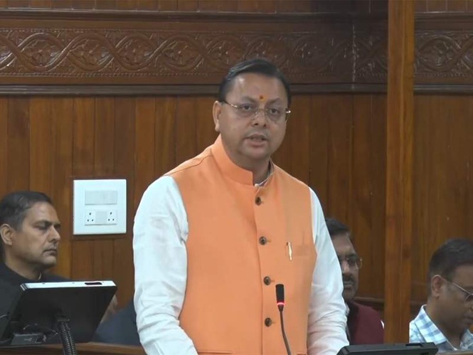 Image from: "INDIA bloc parties insulted Nari Shakti in Lok Sabha": Uttarakhand CM Dhami slams Opposition during one-day Assembly Session
