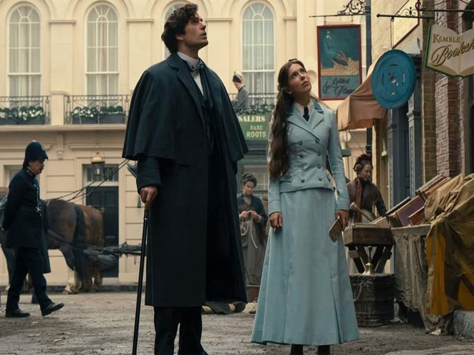 Image from: First look of Enola Holmes 3: Millie Bobby Brown investigates case amid her wedding