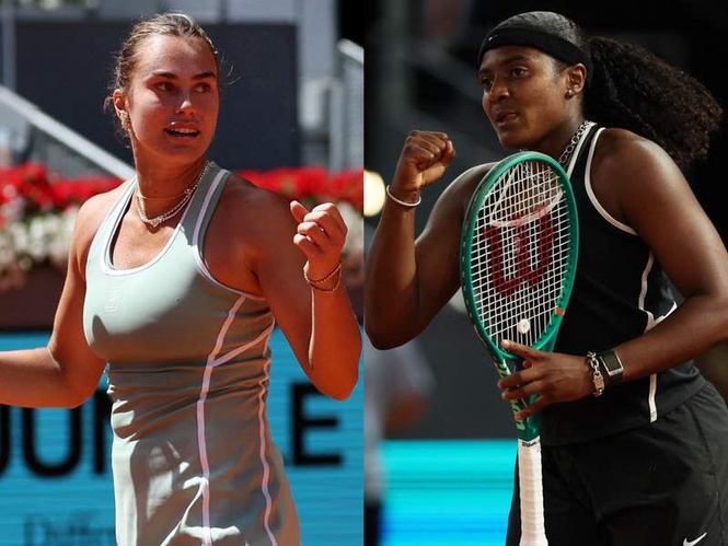 Image from: Hailey Baptiste shocks World No. 1 Sabalenka to enter Madrid Open women's singles semi-final