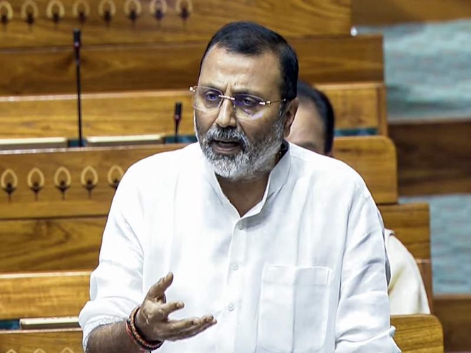 Image from: 'Violence put garland of victory on BJP': Nishikant Dubey slams Nadia attack, lauds Bengal BJP workers' hard work