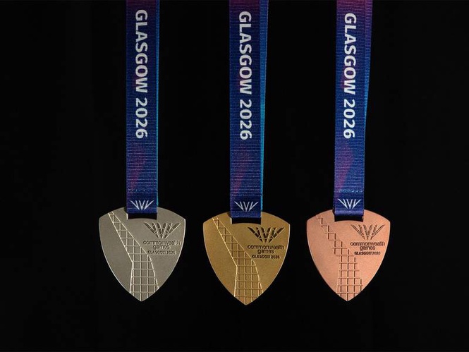 Image from: Glasgow 2026 Commonwealth Games prize medal revealed