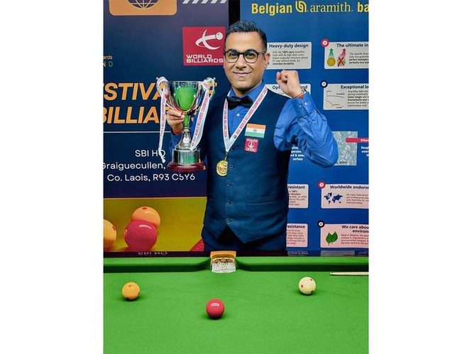 Image from: Sourav Kothari defeats Pankaj Advani to retain IBSF World Billiards Championship