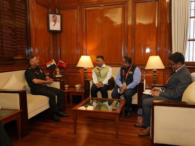 Image from: India's Ambassador-designate to China meets Army chief; discusses geostrategic ties